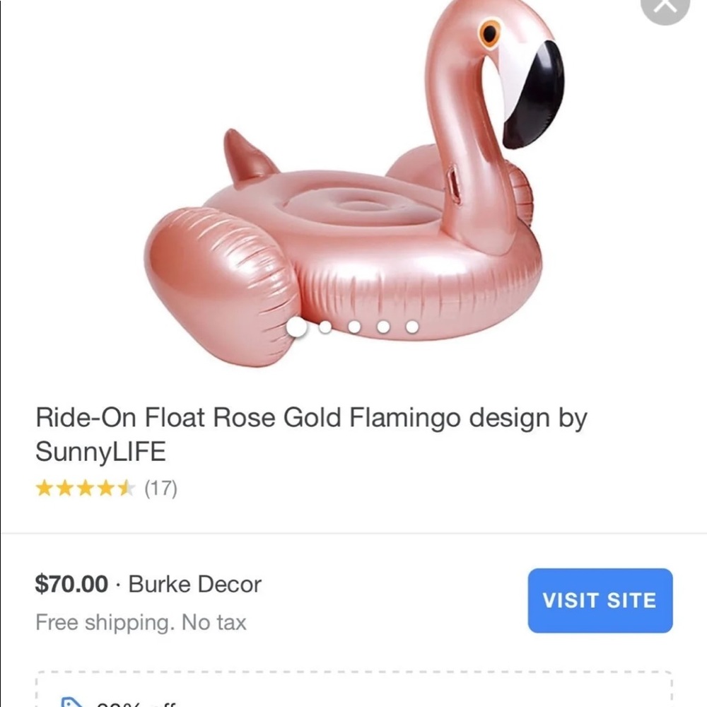 Rose Gold Flamingo Float